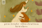 Procreate Children's Book Brushes, a Brush Add-On by Jenteva Art (Thumbnail 1 of 20)