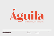 Águila, a Sans Serif Font by Latinotype (Thumbnail 1 of 15)