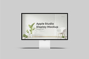 Apple Studio Display Mockup, a Mac Mockup by Graphiculon (Thumbnail 2 of 11)