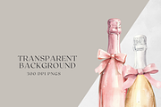 Romantic Pink Champagne & Bows, a Decorative Illustration by ThaismotaCreativeCo (Thumbnail 6 of 6)