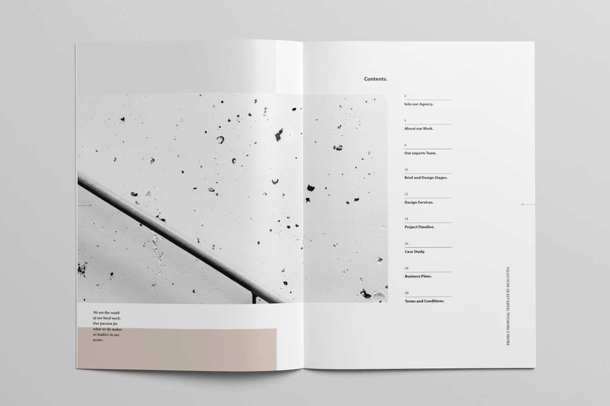 Project Proposal, a Brochure Template by Moscovita Studio (Photo 2 of 12)