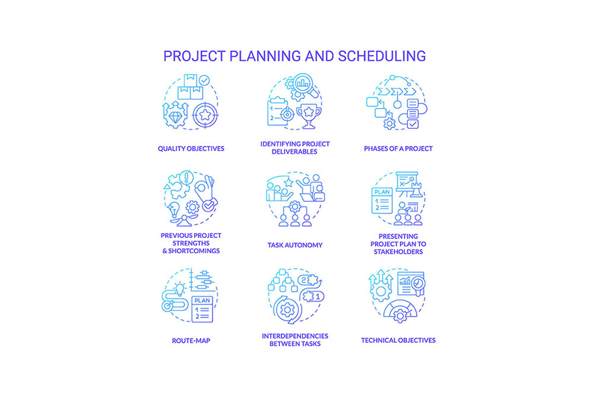 Public sector blue gradient concept, an Icon by IMG Visuals