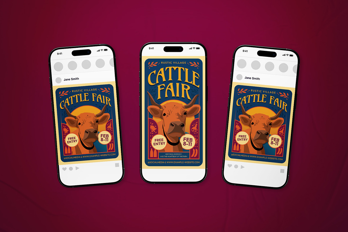 Cattle Fair Event Flyer Set, a Flyer Template by The Good Store (Photo 2 of 2)