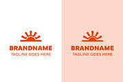 Letter W Sunrise Modern Logo Set, a Branding & Logo Template by Pray Art Design Studio (Thumbnail 1 of 2)