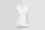 3D Ladies Fit T-Shirt Mockup, an Apparel Mockup by Aurora Graphics (Thumbnail 5 of 5)