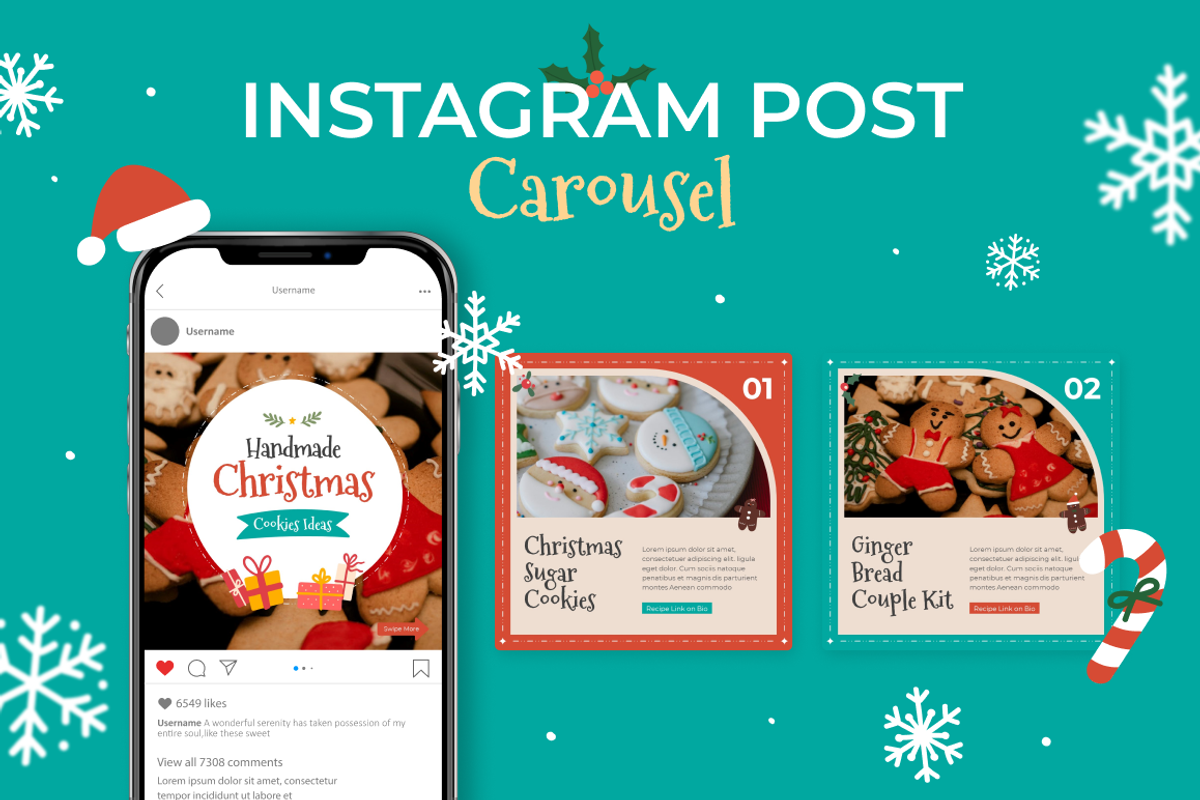 Christmas Instagram Template, a Social Media Template by Brandearth RRGraph (Photo 6 of 6)