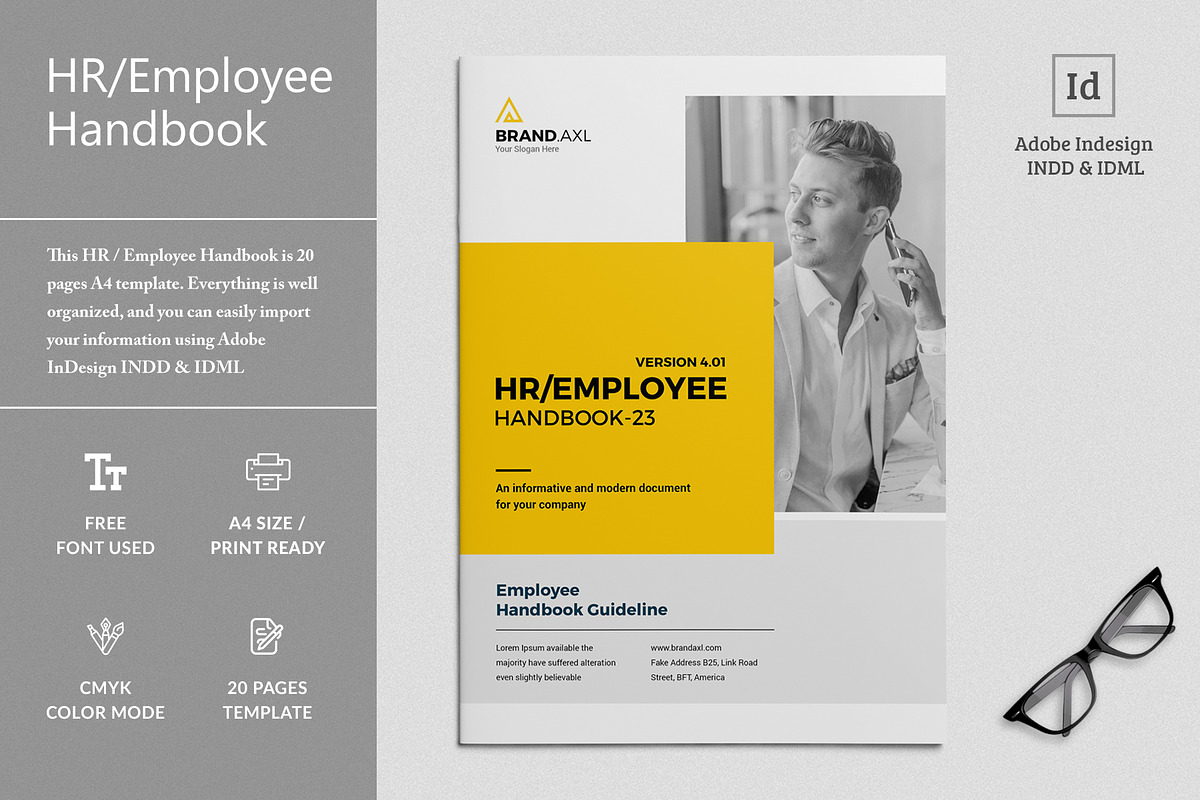 HR / Employee Handbook, a Brochure Template by ArtisticLand (Photo 1 of 11)