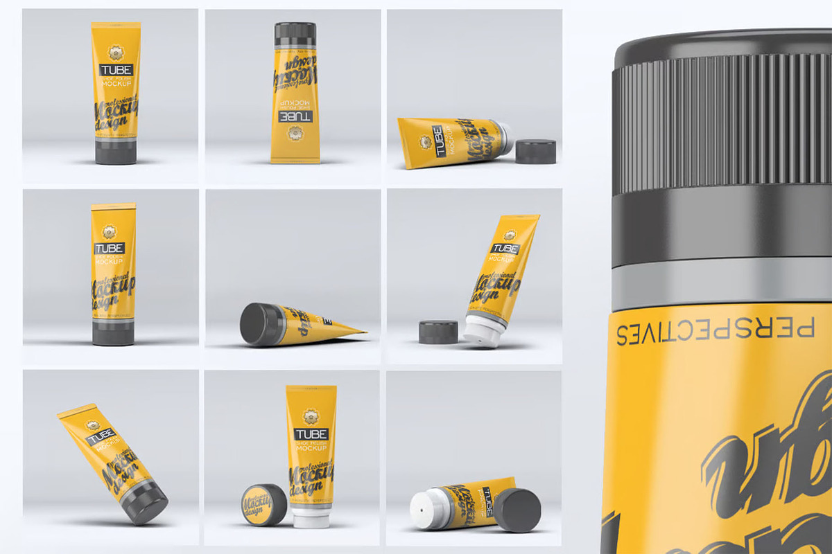 Tube Shoe Polish Mock-Up, a Product Mockup by DesignRushMarket (Photo 1 of 7)
