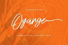 Oyange - Brush Calligraphy Font
