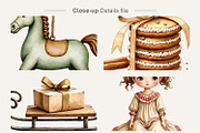 Vintage Farmhouse Christmas Clipart, an Illustration by Artnoy (Thumbnail 3 of 8)