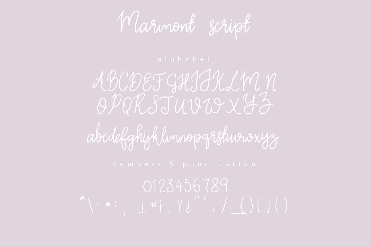 Marmont script preview 6