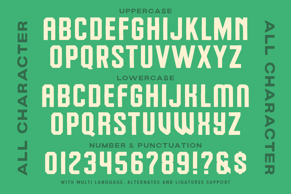 Riverside Forest - Organic Display, a Handwritten Font by Letterhend Studio (Photo 8 of 8)