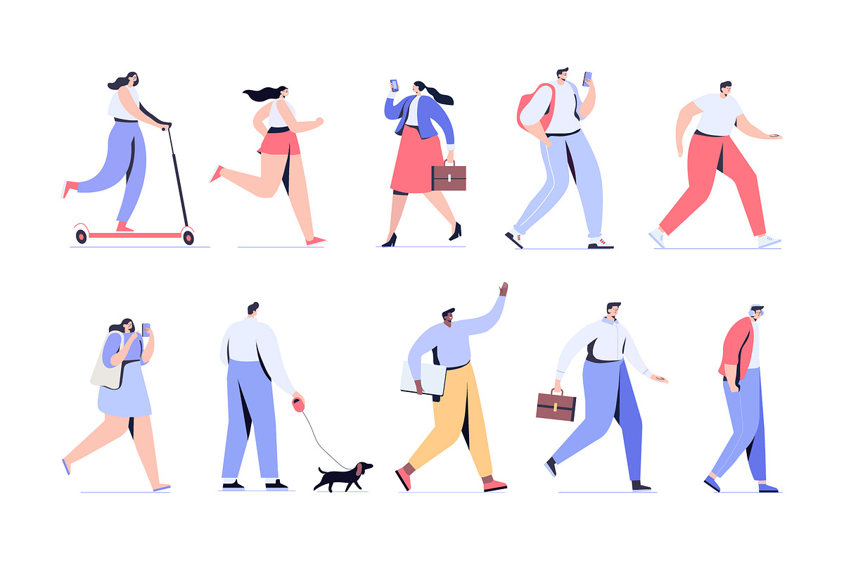 Big Vector set of people characters, a Person Illustration by Vector_Art (Photo 6 of 25)
