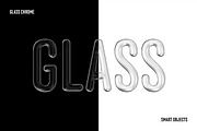 Glass Chrome Text & Logo Effect, a Layer Style Add-On by Design Squad (Thumbnail 1 of 5)
