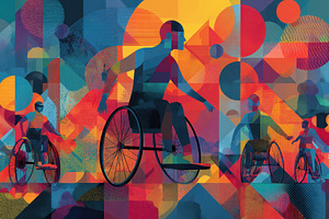 Wheelchair users dynamic movement ab, a Photo by Pixeness Studio