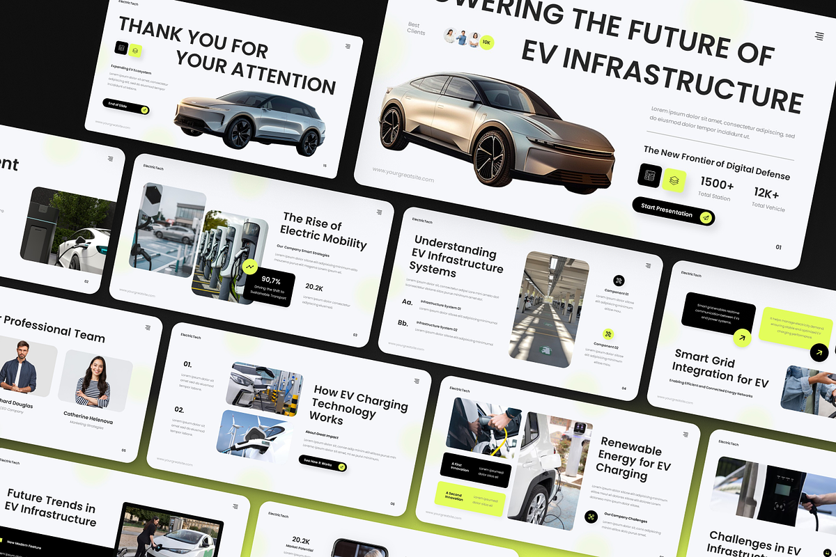 Electric Vehicle Google Slide, a Presentation Template by Annora Studio (Photo 4 of 7)