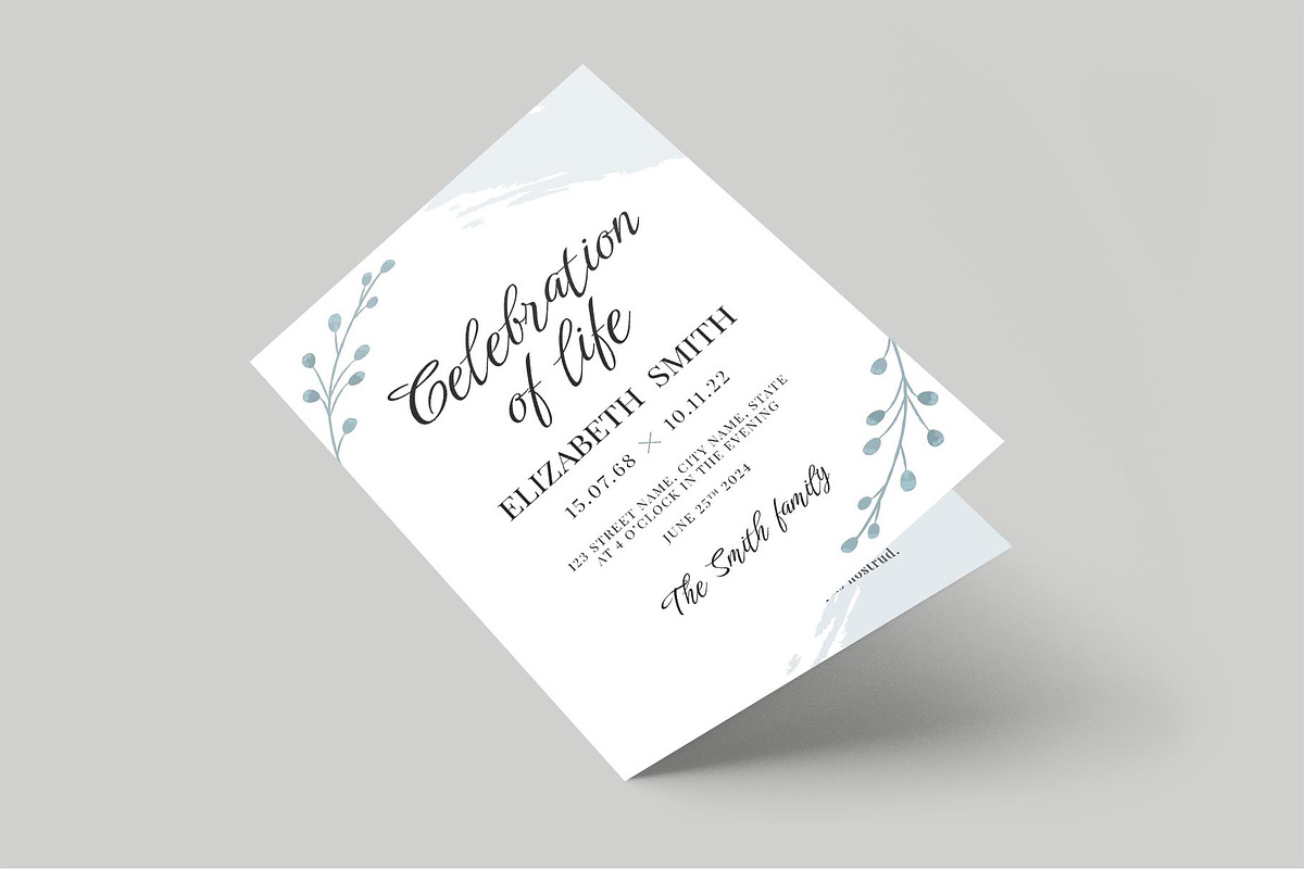 Simple Funeral Program Brochure, a Flyer Template by BrandPacks (Photo 4 of 8)