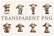 Whimsical Easter lamb clipart, an Illustration by Designworld (Thumbnail 3 of 7)
