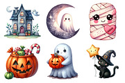 Cute Halloween Clipart, an Illustration by Daily.Designs (Thumbnail 2 of 5)
