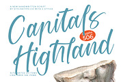 Capitals Highland New Handwritten, a Script Font by stylishtype.co (Thumbnail 1 of 20)
