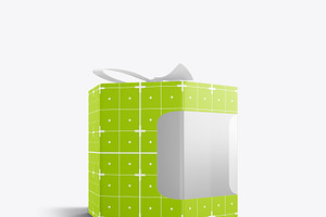 Gift Box With Plastic Window And Rib