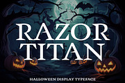 Razor Titan - Halloween Typeface, a Serif Font by HipFonts (Thumbnail 1 of 8)