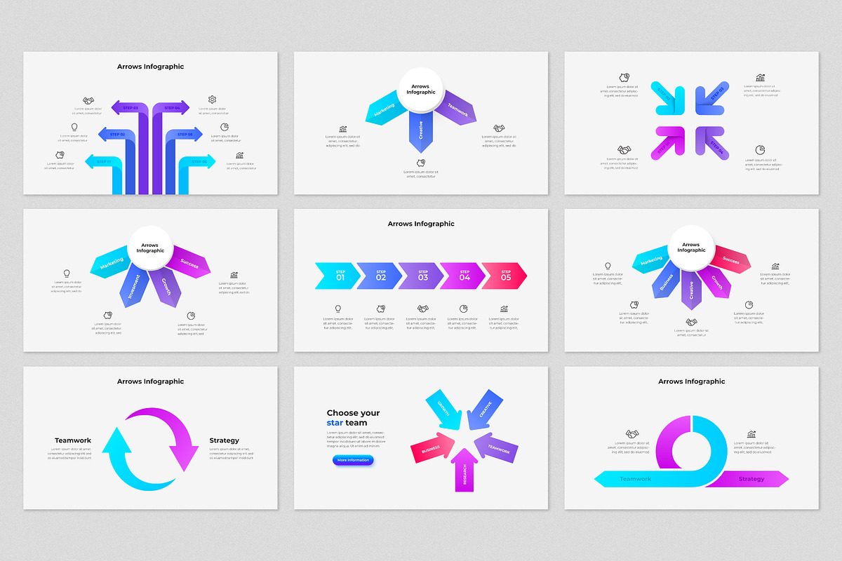 Animated Arrows Infographics, a Presentation Template by Abert