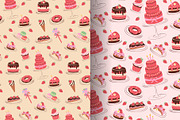 Bakery pattern featuring desserts, a Food Illustration by okskukuruza (Thumbnail 2 of 3)
