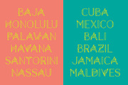 Aquarius – A Tropical Font Family, a Sans Serif Font by GraphicsByKassy (Thumbnail 5 of 19)