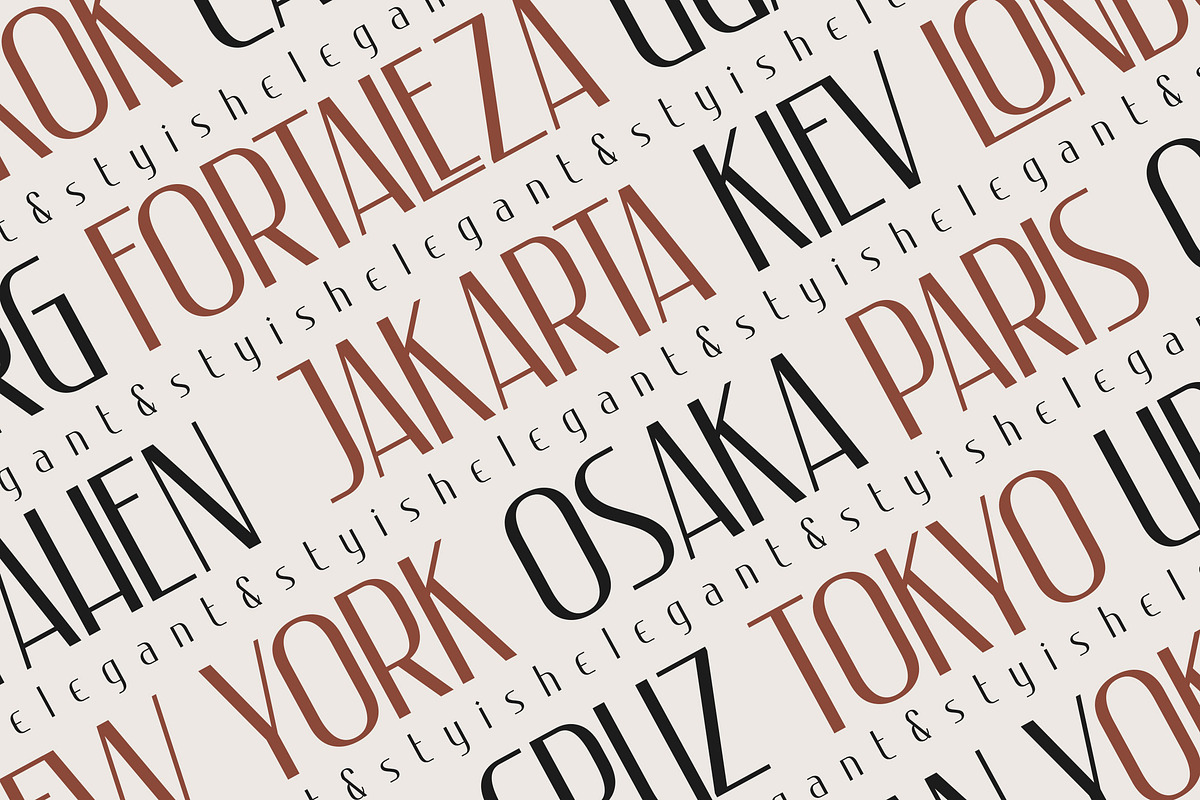 Esthetique - Elegant & Stylish Font, a Sans Serif Font by Krismagraph (Photo 3 of 12)