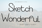 Sketch Wonderful, a Sans Serif Font by InermediaSTUDIO (Thumbnail 1 of 8)