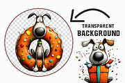 Whimsical Funny Dog Clipart, an Illustration by Libby Wishes (Thumbnail 4 of 7)
