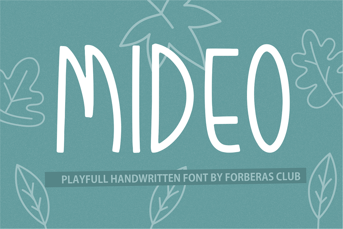 MIDEO, a Serif Font by Forberas Club (Photo 1 of 7)