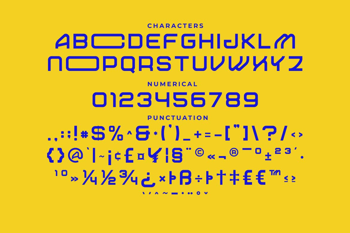 Valkyre – Sci-Fi Display Font, a Sans Serif Font by Artiveko (Photo 4 of 8)