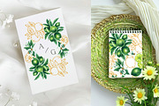 Lime Watercolor Collection, a Food Illustration by SashaKondr (Thumbnail 7 of 15)