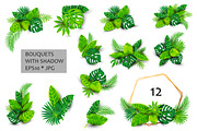 Vector tropical leaves, an Object Graphic by VaraNa Art (Thumbnail 4 of 13)
