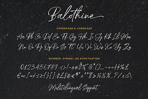 Balothine - Handwriting Font