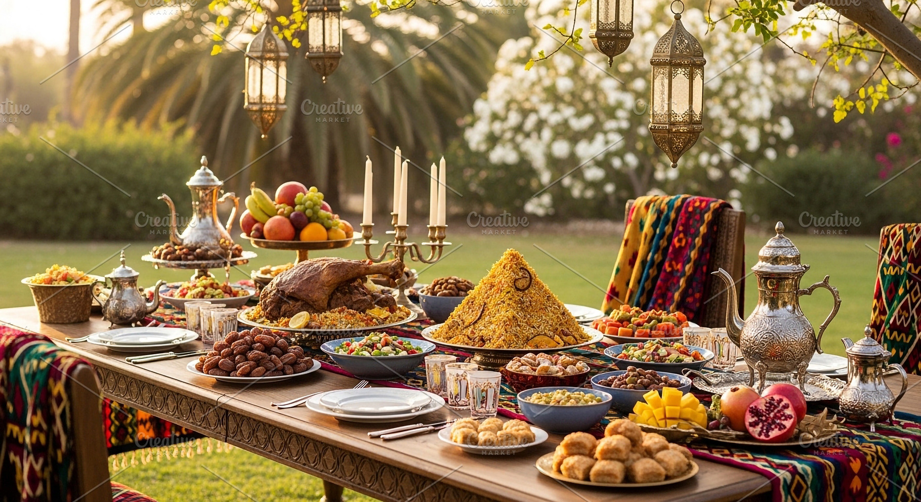 A table set with many food plates, a Food & Drink Photo by zahidhossainalif