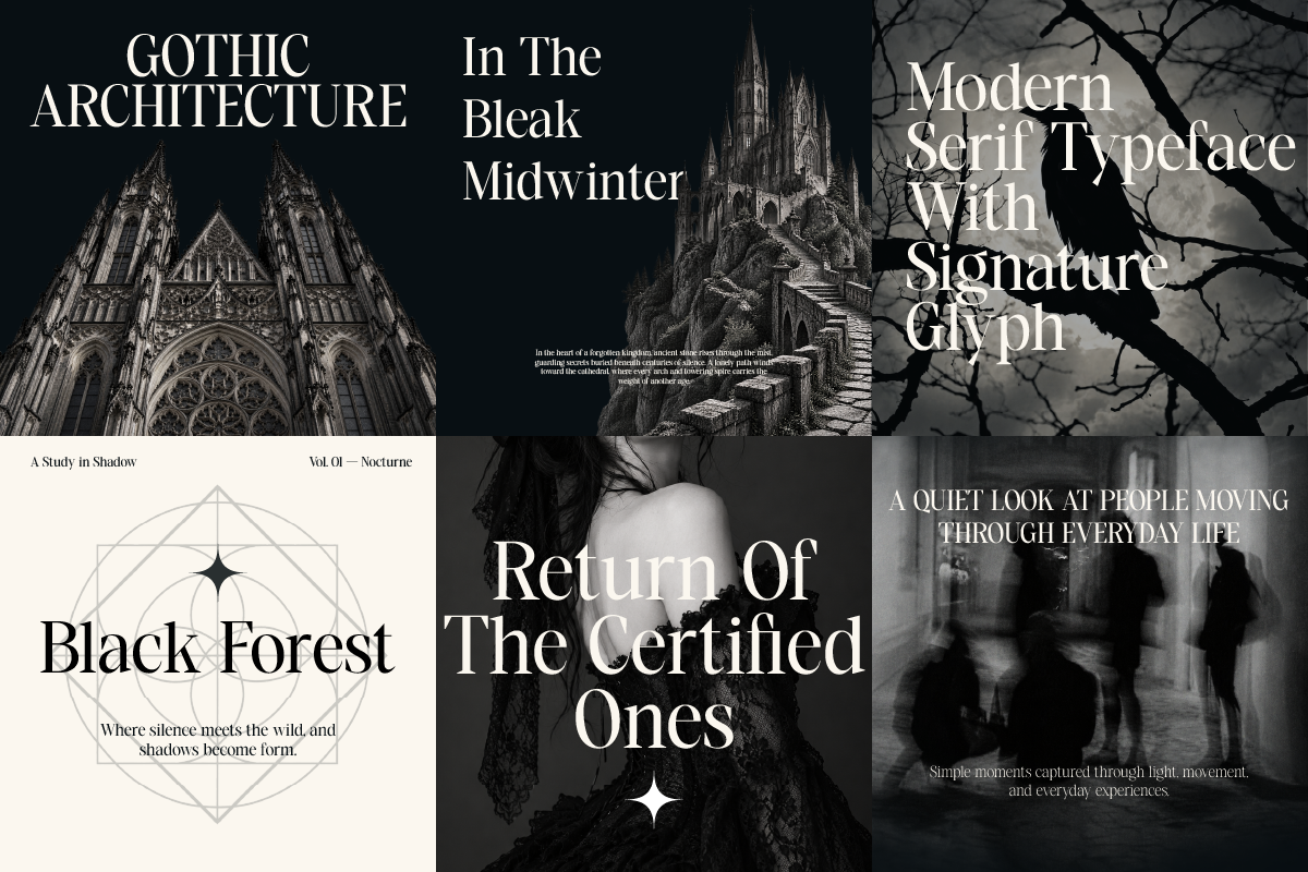 GC Auretha – Modern Luxury Serif, a Serif Font by Glyphonic (Photo 13 of 15)