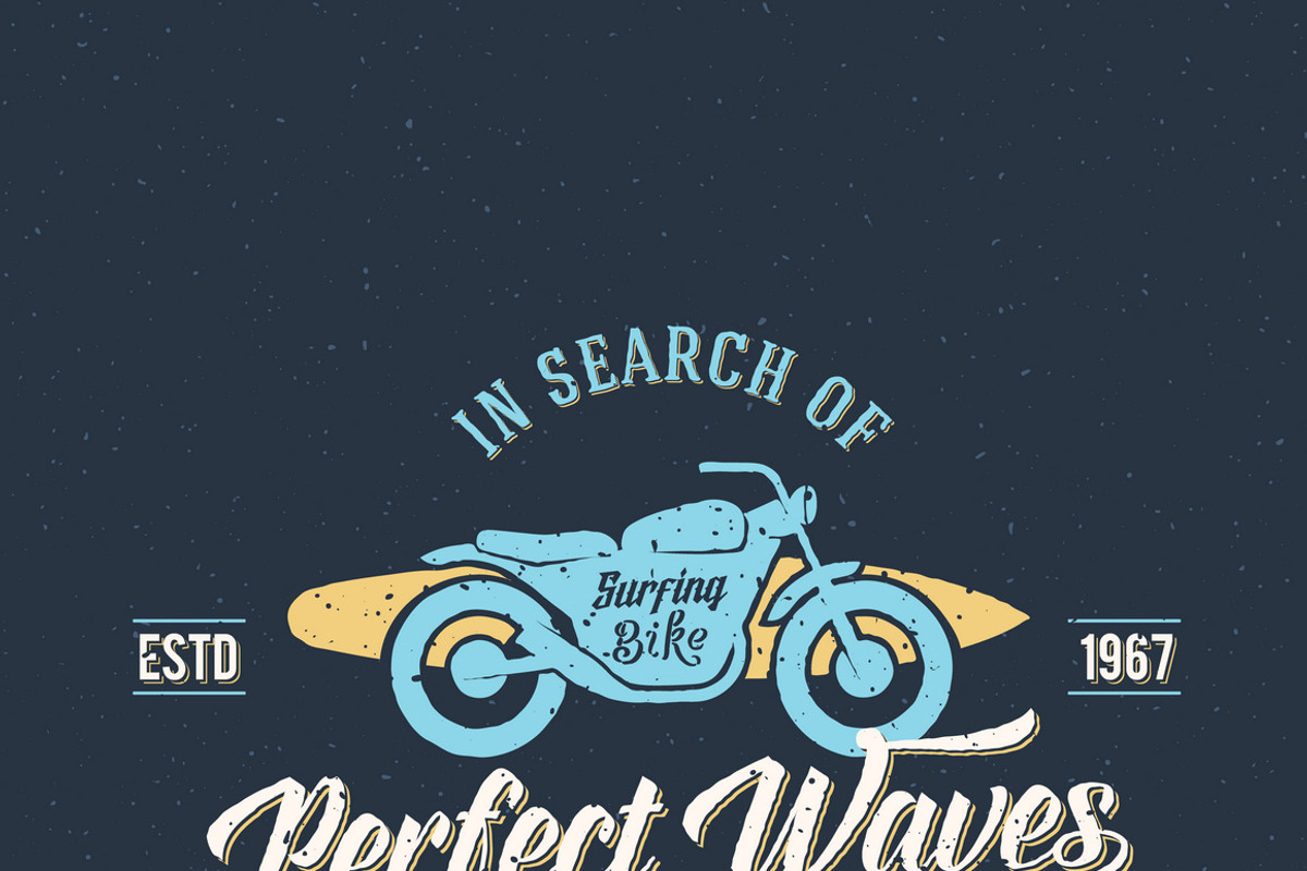 Vintage Surfing Labels/Logos Set, a Branding & Logo Template by Createvil (Photo 6 of 8)
