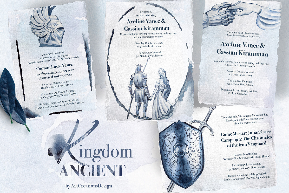 Hand Painted Ancient Kingdom Clipart, an Education Illustration by ArtCreationsDesign (Photo 11 of 11)
