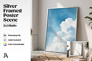 Silver Framed Poster 2x3 PSD Mockup, a Household Mockup by Julian Adams (Thumbnail 1 of 3)