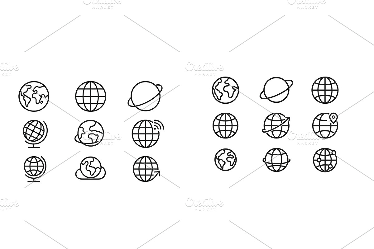 Collection of web icons featuring, a Technology Illustration by ZinetroN