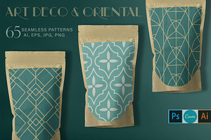 65 Art Deco Geometry Vector Patterns