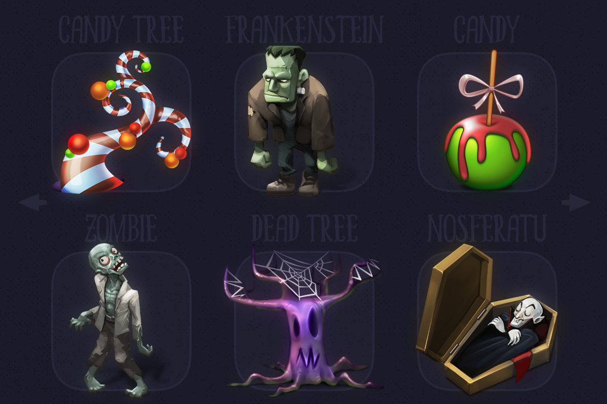 Qliwon: Halloween Iconic Set, an Illustration by Weirdsgn Store (Photo 5 of 7)