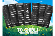 Ghibli Anime Procreate Brushes, a Brush Add-On by Spark Studio Brushes (Thumbnail 3 of 5)
