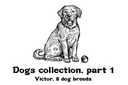 Dogs collection, part 1, an Animal Illustration by ZotovShop (Thumbnail 1 of 9)