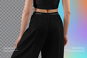 Wide Leg Pants Mockups and Top Yoga, a Bottom Mockup by Grow Design Craft Studio (Thumbnail 6 of 7)