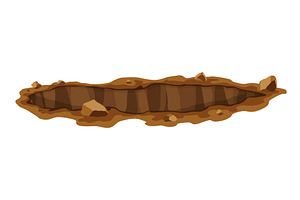 Hole ground. Works digging of sand, an Object Illustration by the8monkey