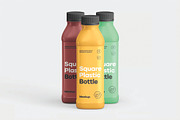 Square Plastic Bottle Mockup, a Packaging Mockup by DesignRushMarket (Thumbnail 3 of 9)